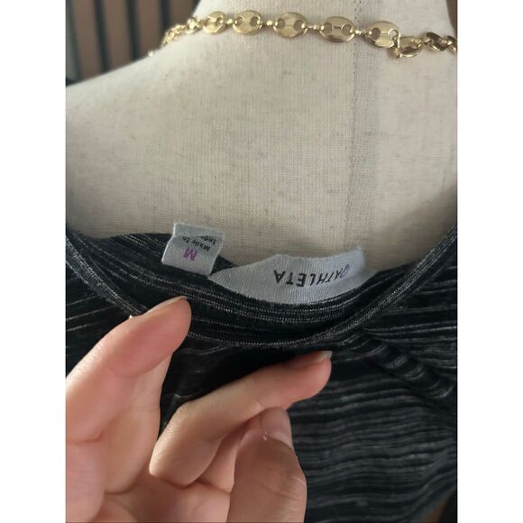 Athleta gray stretchy comfy dress size medium - Picture 4 of 6